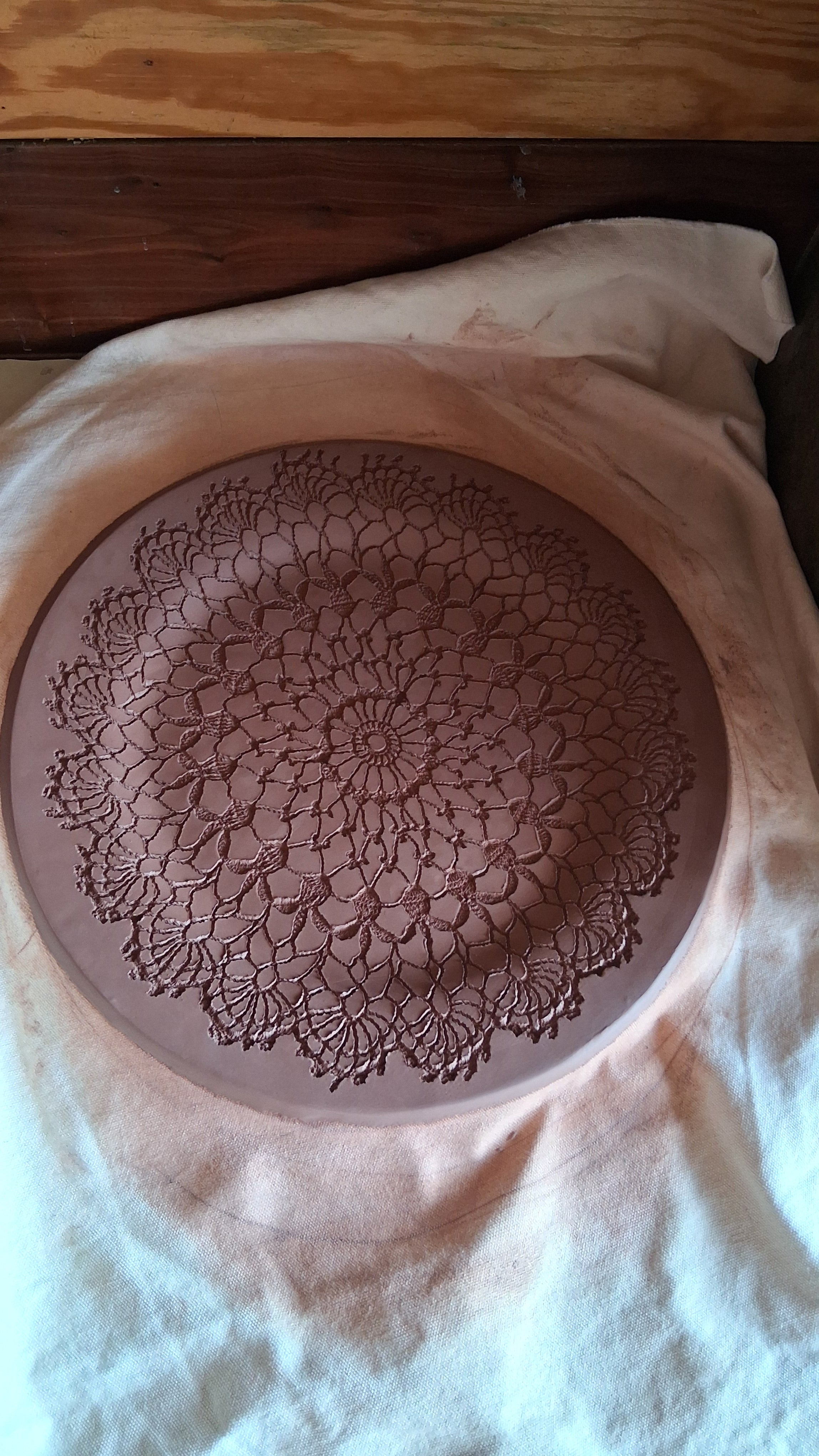 Lacy serving platter